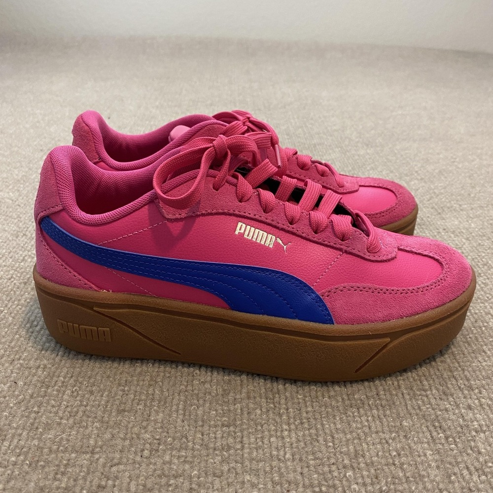 PUMA Shoes Womens Size 8.5 Pink Platform SoftFoam+ Cushioned Sneakers 402313-14